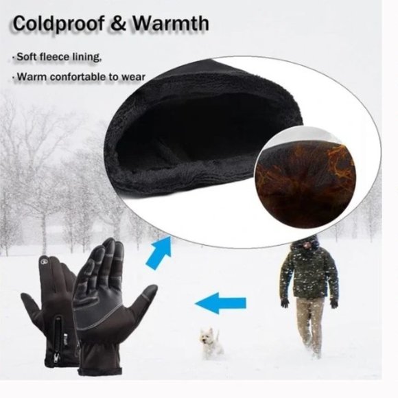 NEW! Theyanchi Warm Cycling Gloves Touchscreen Waterproof Thermal Snow Gloves - Picture 3 of 5